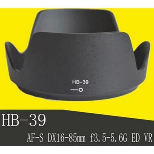 HB-39 HB 39 Lens Hood petal baynet flower lens hood for Nikon AF-S 16-85mm f3.5-5.6 G ED 67mm lens protector Hot Black Plastic