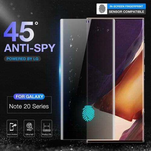 For Samsung Galaxy Note 20 Ultra 5G Smart Phone Anti-Spy Anti-peep Privacy Glass Screen Protector For Samsung Galaxy Note 20