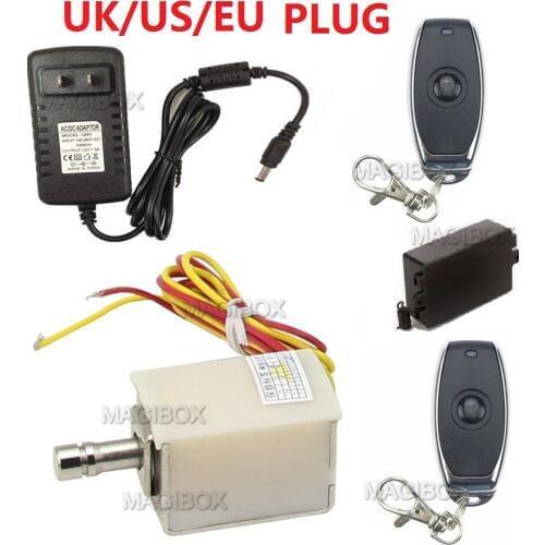 Remote Control Electric Bolt Lock XG-01 Small Electronic Cabinet Drawer Lock + Remote Control + 12V Power Supply