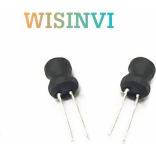 10pcs Unshielded Wirewound DIP power Inductor 0608(6*8mm) 2.2uH 3.3uH 4.7uH 10uH 22uH 33uH 47uH 68uH 100uH I-shaped inductance