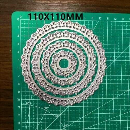 Circle LACE Dies Metal Cutting Dies decoration scrapbooking Album Paper Card Craft Embossing die cuts