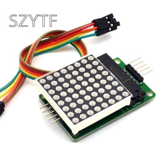 MAX7219 Dot Matrix Module Microcontroller Module Compatible With Arduino by Atomic Market