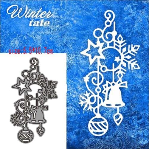 Handmade bell decoration Metal Cutting Dies for DIY Craft Making Paper Greeting Cards Shadow Background Scrapbooking 2021 New