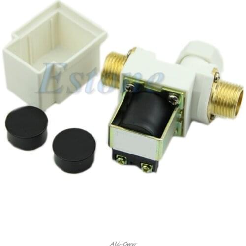 N/C DC 12V 0-0.8MPa 1/2" Electric Solenoid Valve for Water Air New