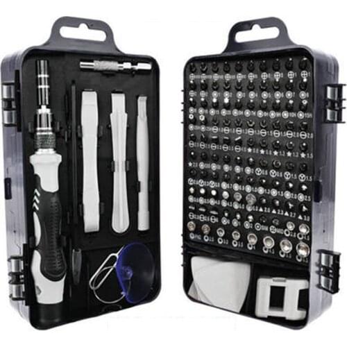 115pcs watch mobile phone disassembly tool box chrome vanadium steel combination screwdriver set repair hardware tools