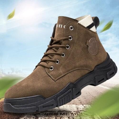 2021 Winter New Mens Martin Boots Large Size Casual Sports Style Mens Shoes Plus Cotton Short Tube Fashion Warm Martin Boots