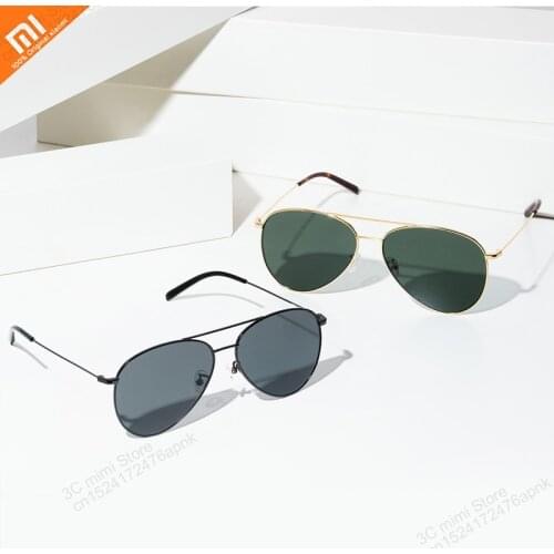 Original youpin mijia classic aviator mirror high energy lens platinum coating UV400 protective wearable sunglasses smart