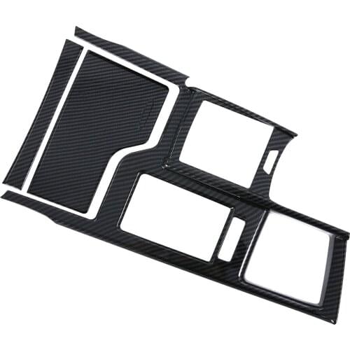 Gear Shift Shifter Control Panel Carbon Fiber Frame Cover Trim Fit For Lexus ES350 ES300h 2019 2020 2021 Accessories