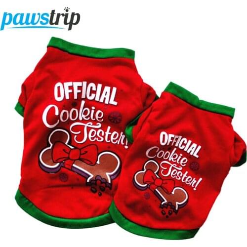 Pawstrip Pet Small Dog Clothes Red Puppy Shirt Soft Cotton Warm Dog Shirt Shih Tzu Pomeranian Dog Coat Spring Autumn Apperal