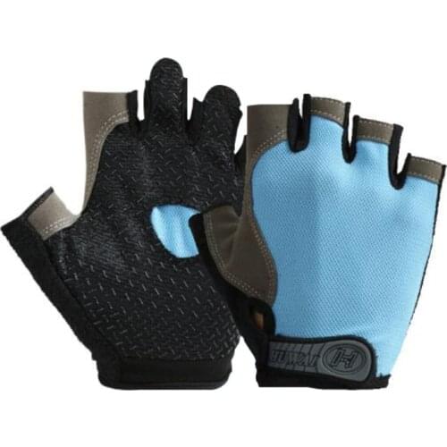 1pc Anti-slip Keep Warm Cycling Half Finger Gloves Anti-sweat Men Women Breathable Anti-shock Sports Gloves Bike Bicycle Gloves