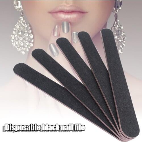 10Pcs/set Nail File Double-sided Sanding Strip Nail Buffers Round Grits for Nail Art Tips Manicure AUG889