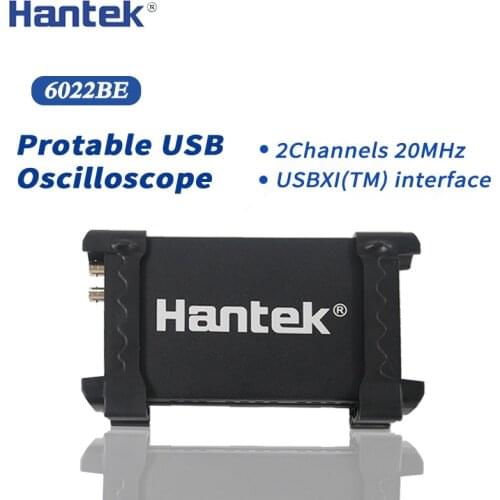 Hantek 6022BE 6022BL Laptop PC USB Digital Storage Virtual Oscilloscope 2 Channels 20MHz 48MSa/s Handheld Portable Osciloscopio