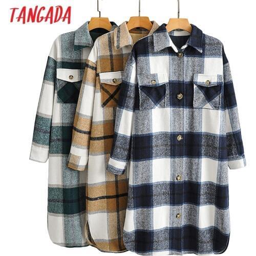 Tangada Women's Plaid Coats