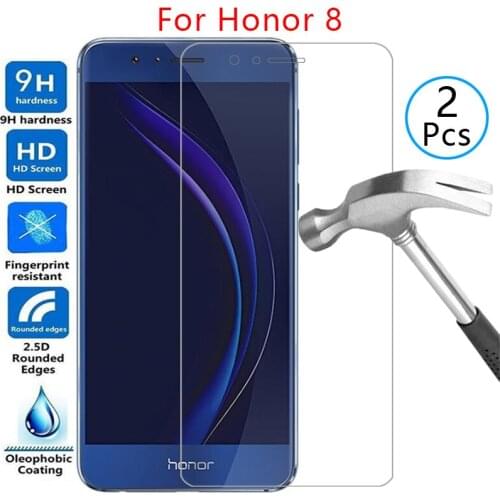 Tempered glass screen protector for honor 8 case cover on honor8 honer onor hono 5.2 protective phone coque bag onor8 honer8 360