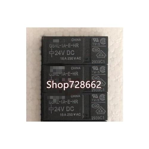 10pieces/lot) New G5RL-1A-E G5RL-1A-E-24VDC G5RL-1A-E-24V 6PNS 16A 24VDC Relay