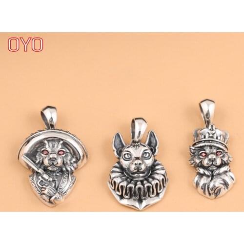 100% 925 sterling silver personalized cat pendant personalized original design lucky cat pendant