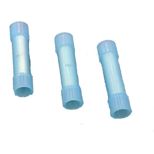 100) Blue NYLON Wire Butt Connector Crimping Terminals 16-14 Gauge