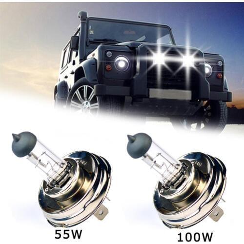 High Quality 2 PCS(1 Pair) H4 P45T 12V 60/55W Clear 3800K NEW FREE LED Glass Bulbs Lamps Bright HeadLights Lighting Car SHI V3Z4