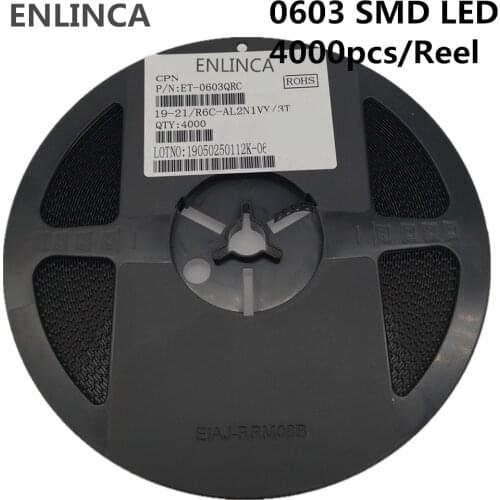 4000pcs full reel 0603 SMD LED diodes light Red yellow green blue white warm cold nature white