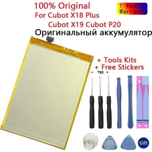 Original For Cubot X18 Plus Battery 4000mAh High Capacity Replacement Battery For Cubot X19 Cubot P20 Battery In Stock +Tools