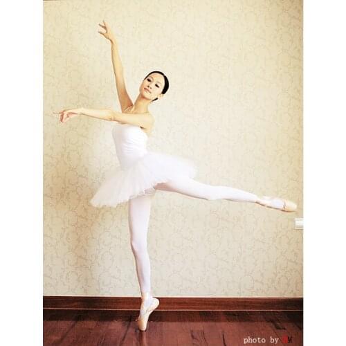 Free Shipping 130-175cm Girls White Swan Lake Costumes Camisole Ballet Leotards For Women Adults Professional Ballet Tutu Dress