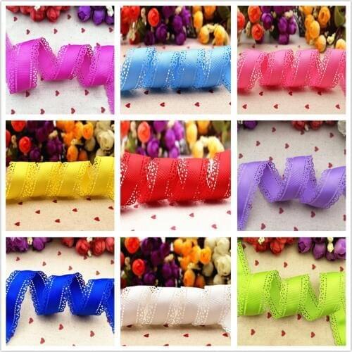 Free delivery 30mm multicolored pure colored grosgra ribbon lace by hand diy hair accessories 10 yards Manual material