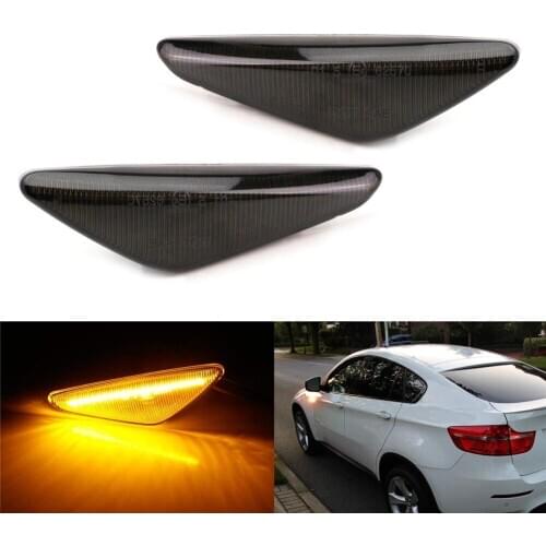 Side Lights Streamer Models Smoked Shell Cover Led Dynamic Turn Signal Light Marker Sequential Blinker Lamp For BMW F25 X3 B