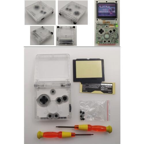 Transparent White Clear Shell Housing Case for Nintendo for GBA SP for Gameboy Advance SP Console