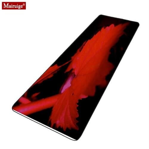Autumn maple leaves Black and Red Mouse Pad XXL Gamer Desk MatPC Large Gaming MousePad 90x40cm/80x30cm for Laptop Table Pads