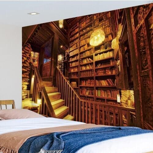 Bedroom decor tapestry library backdrop large wall cloth blanket wall aesthetic carpet