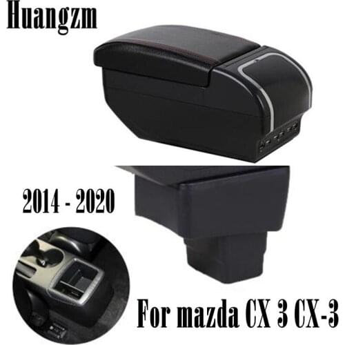 For CX-3 CX 3 CX3 armrest box USB Charging interface heighten central Store content cup holder ashtray accessories