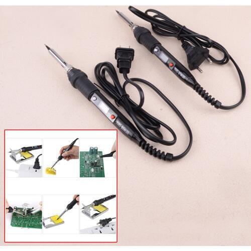 Digital LCD Electric Soldering Iron Hand Welding Tool Solder Wire Tweezer Adjustable Temperature 80W