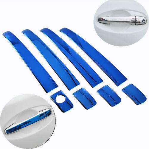 FUNDUOO For Toyota iQ Scion iQ Aston Martin Cygnet 2008-2016 Stainless Steel Door Handle Cover Trim Molding Sticker Cap Styling