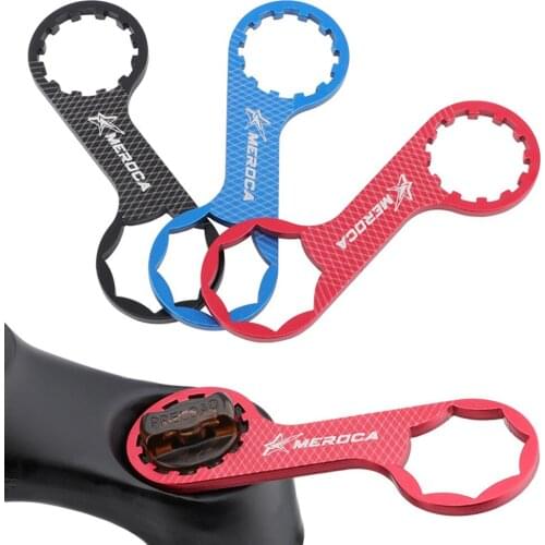 Bicycle Front Fork Wrench Bicycle Fork Repair Spanner Aluminium Alloy Double Head Fork Cap Remover Tool For MTB Removal Tools