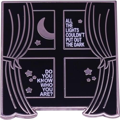 HS Lights Up brooch pin Do you know who you are