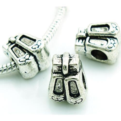 JINGLANG Wholesale 20pc/Lot Fashion Alloy Vintage Loose Beads European Charm DIY Bracelets & Bangles Jewelry Findings