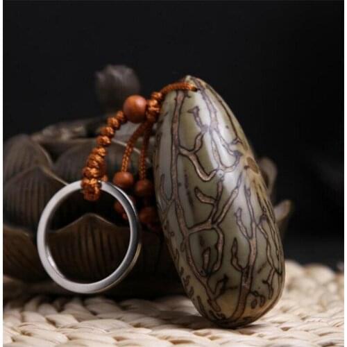 Copper Statue Chinese Carved Buddhism Thousand eyes Bodhi Exquisite Car Key Chain Pendant