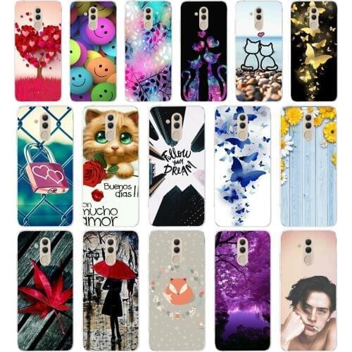 B soft case For Huawei Mate 20 Lite Case 6.3 inch Transparent Silicone Phone For Huawei Mate 20 Lite Cover Coque Capa