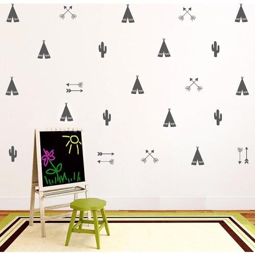 Funny Tribal Forest Arrows Wall Stickers Modern Fashion Wall Sticker For Kids Living Room Bedroom Art Decals