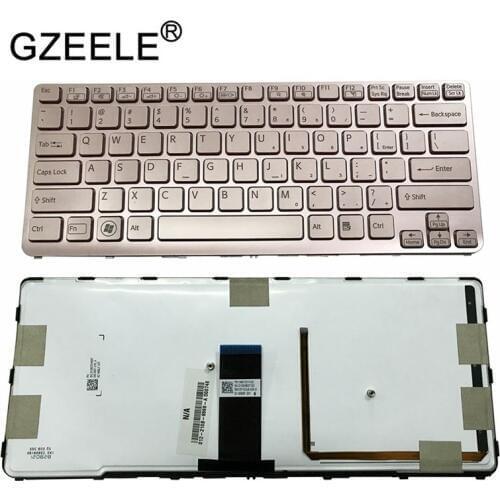 GZEELE US backlit new laptop keyboard for Sony VAIO SVE 14 SVE14 SVS14 SVE14A SVE14A18ECH E14A18ECS E14A17ECP E14A17ECW