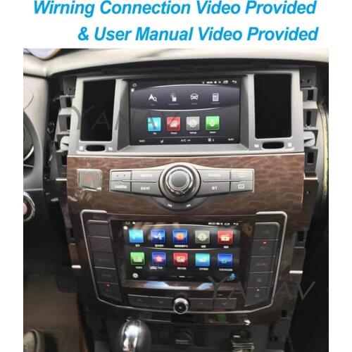 Newest Dual screen Android 2din car video receiver For infini QX56 2010-2020 auto radio car GPS navi multimedia player head unit