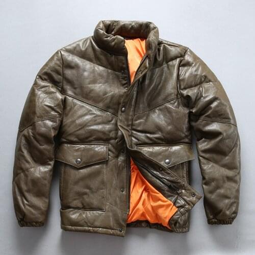 Factory 2020 New Men Genuine Sheepskin Down Coat Casual B3 Flight Jacket Cold Winter Pilot Jackets Russia Coats