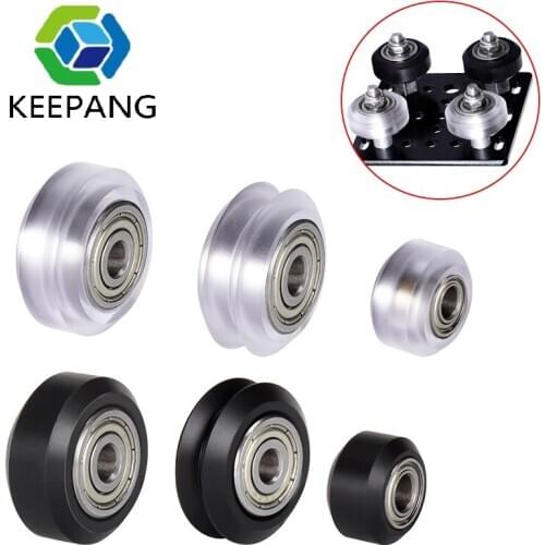 10PCS POM Plastic wheel Bearing Pulley Small Big V-Slot Models 625ZZ 625RS MR105zz Idler Gear For 3D Printer Parts Openbuilds