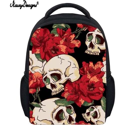 NOISYDESIGNS Unique Kids Skull Printing Bagpack for School Cool Children Teen Boys Girls Backpack Junior Primary Child Bagpacks