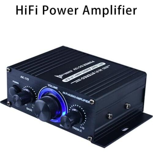 400W HIFI Power Amplifier Digital Power Audio Amplificador With LED Light Subwoofer Amplifier For Speaker FM SD Car/Home Theater