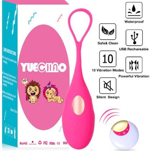 Womens vibrator egg silicone pelvis floor coach love wireless remote control waterproof rechargeable 10 vibration mode