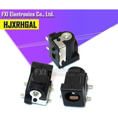 100PCS DC-005 DC005 DC050 DC power socket 5.5-2.1mm 4PINS SMD COPPER FEET new original