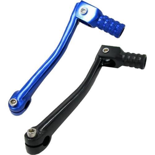 2Pcs CNC Folding Gear Shifter Shift Lever 50cc 70cc 90cc 125cc Blue/Black Motorcycle Gear Shift Lever Bike Gearshifter