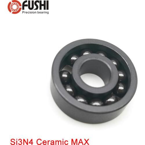 6200 MAX Full Ceramic Bearing Si3N4 1PC 10*30*9 mm Full Balls 6200 CE Ceramic Ball Bearings 6200CE