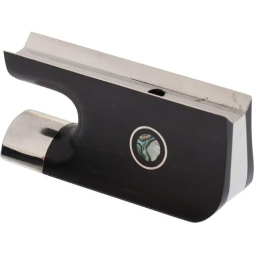 Double Bass Bow Ebony Frog Shell Inlay for Beginner Musical Performance